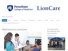 Tablet Screenshot of lioncare.org